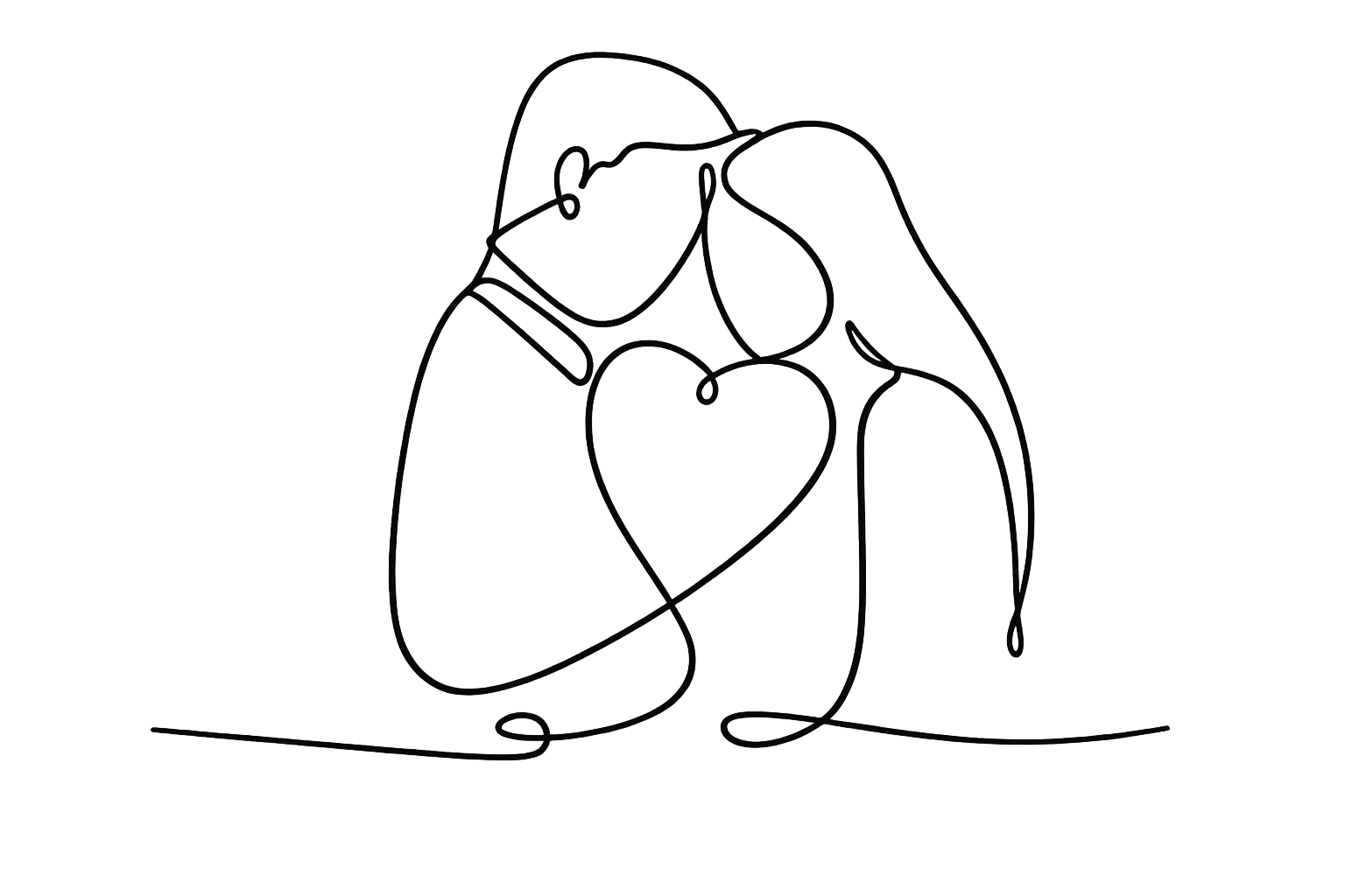 Couple illustration